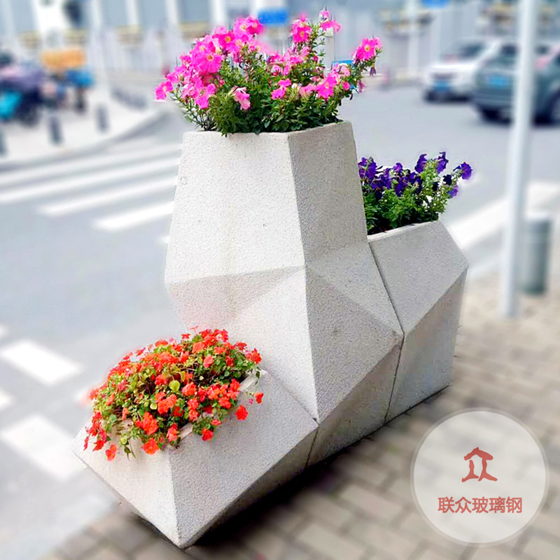 廣西梧州商場定制玻璃鋼花盆椅美觀實(shí)用