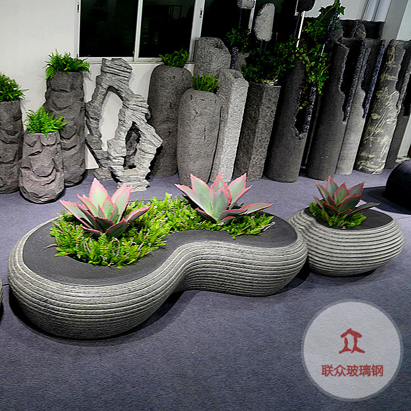 定制玻璃鋼鵝卵石座椅創(chuàng)意戶外室外坐凳商場學(xué)校凳子庭院公園矮凳